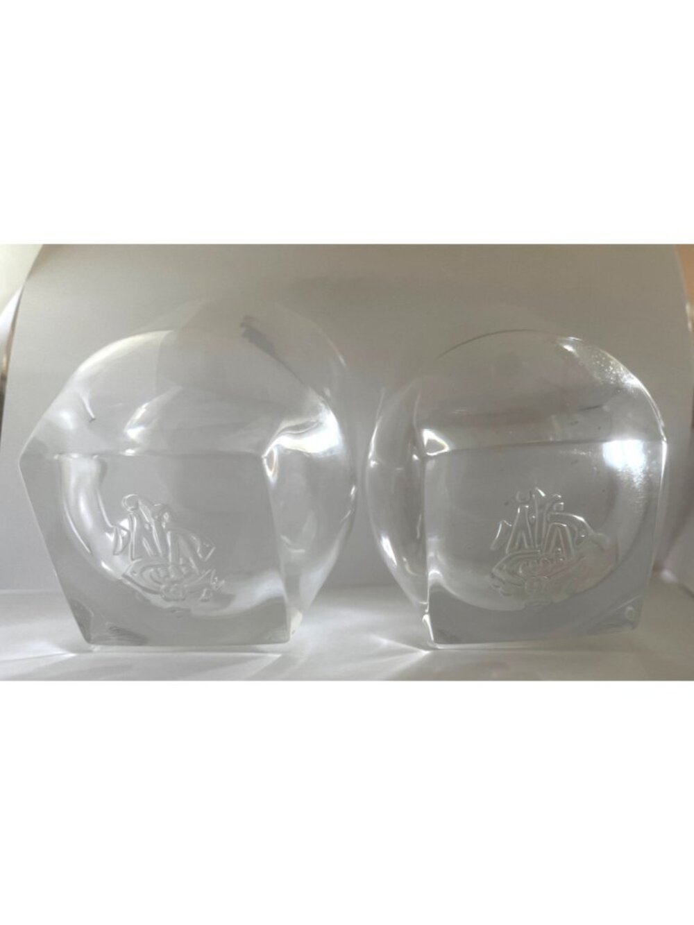 Johnnie Walker Blue Label Royal Grand Estate Crystal Snifter Glasses Set Of 2 Vt - Picture 4 of 4